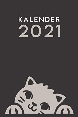 Kalender 2021 A5 Katze: 1 Woche 2 Seiten – Terminplaner 2021