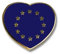 Flaggenpin Europa Pin Herz
