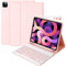 Clavier pour iPad Air 11 Zoll M3/M2 (2025/2024), Air 5 2022/Air 4 2020, Coque avec Keyboard Français pour iPad Pro 11 2022/2021/2020/2018,Clavier Magnétique Détachable Bluetooth, fente pour stylos