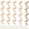 WADORN 20 Sets Metall-Geldbörsen-Eckenschutz für Tasche, Geldbörse, dekorative Kantenabdeckung, Buchecken, Sicherheitsschutz, einschraubbare Taschenwinkel, Stoßfänger, Leder-Endclip für Sammelalbum