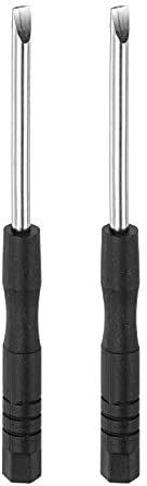 sourcing map Mini Slotted Screwdriver, 3.0mm Flat Head for Watch Eyeglasses Electronics Repair, 2 Pcs