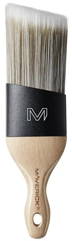 Maverick 133 Series X Paint Brush 2 Short Stubby Professional Angled Cut Oval Memex Head with FSC Wood 2 inch
