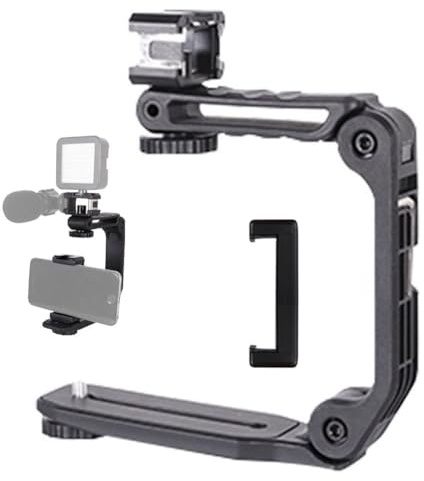 Fopytu Video-Action-stabilisierung des Griffs Grip Handheld Stabilisator Hot-Shoe-Mount Für Kamera-Camcorder-mobiltelefon