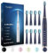 7AM2M Sonic Electric Toothbrush for Adults and Kids- High Power Rechargeable Toothbrushes with 8 Brush Heads (Blue)