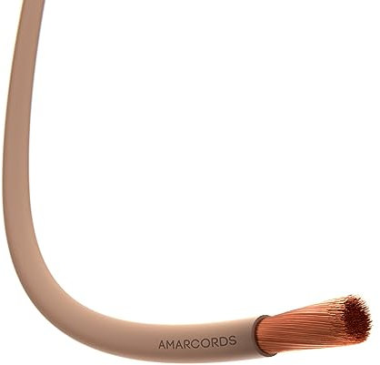 Amarcords - Cavo elettrico sezione 1x6mm colore MARRONE. Cordina Unipolare FS17, 100 metri