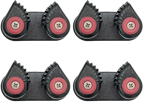 SWTHM 4 Pack Boat Cam Cleat, Aluminum Alloy Fast Entry Cam Cleats, Sailboat Cam Cleat Rope Clamp Kayak Cam Cleat, Boat Sailing Ball Bearing Cam Cleat for Yachts, Kayaks, Sailboats, Canoes