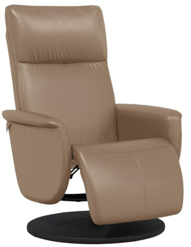 vidaXL Relaxsessel mit Fußteil Cappuccino-Braun Kunstleder