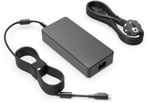 330W Caricatore Compatibile con MSI-Trident-3 GT62VR GT73VR GT75 GT75VR GT76 GT80 GT80S GT83 GT83VR WT73VR WT75 Vortex G25 W25 Titan 4K SLI PRO MPG Lapto Alimentatore Caricabatterie