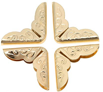 Eckenschutz, Eckenschutz, Vintage-Eckenschutz, Eisen-Eckenschutz, Eckschutz, Notebook-Schutz, Ecke, Dekoratives Buchhaus (C086 gelb)