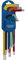 AMK® Draper Expert Metric Long Arm Hex Key Set 9 Piece Sizes 1.5mm-10mm Colour Coded with A Storage Holder