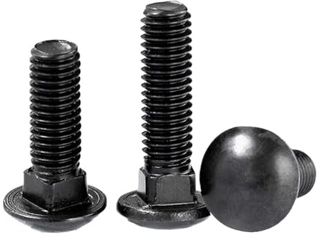 NUZBCPETR Schrauben 3-teilige Edelstahl-Bolzenschraube mit Vierkantkopf und quadratischem Hals(M12 x 1.75 x 55mm)