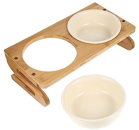 BESPORTBLE Comedero De Cerámica Reutilizable para Gatos y Perros Diseño Ortopédico Fácil De Limpiar