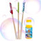 Bubble Brothers Riesenseifenblasen Set 3 Holz Seifenblasenstäbe 3 Stile 50cm lang Seifenblasen-Stab für grosse Seifenblasen Set für Kinder (3- teliges Set + Konzentrat 250ml für 5 Liter)