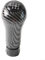 Pomo de palanca de cambios de 6 velocidades, estilo fibra de carbono, para Mercedes W203 CL203 S203 W209, perilla de palanca de cambios de cuero