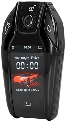 Clé Intelligente Universelle, Télécommande D'entrée sans clé, écran Tactile LCD pour Les Boutons de Démarrage et D'arrêt du Moteur (Black)
