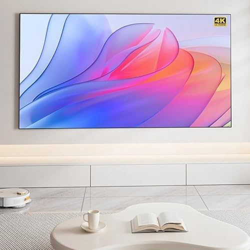 Tela para proyector Pantalla de proyección 5,0 Pro ALR, Bisel de 1 CM, 4/8K HD, el Mejor rechazo de luz Ambiental para proyectores Normales Pantallas de proyección(120 Inch)