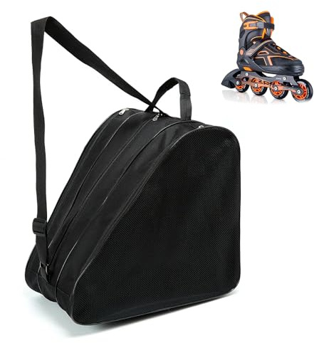 Aoreun Rollschuh Tasche Inliner Kinder, Ice Skate Bag Skischuhtasche Verstellbar Trageriemen, Skatertasche Schlittschuhe Tasche, Schlittschuhtasche Rollschuhtasche für Herren Damen