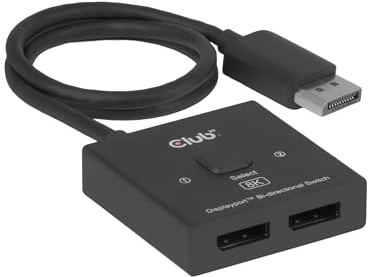 Club3D CSV-1009 DisplayPort™ 2-in-1 bidirektionaler Switch 8K