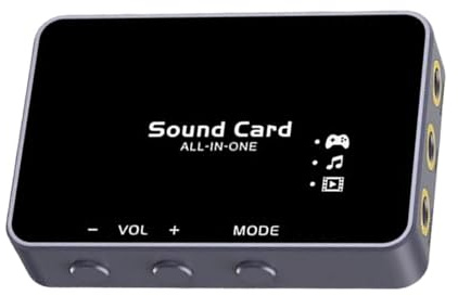 YPBEW Premium USB Erweiterungsadapter aus Metall, Typ C Dock, 192 kHz / 32-Bit Dekodierung, verbessert Musik und Filmerlebnis, Aufnahme Sound Dock