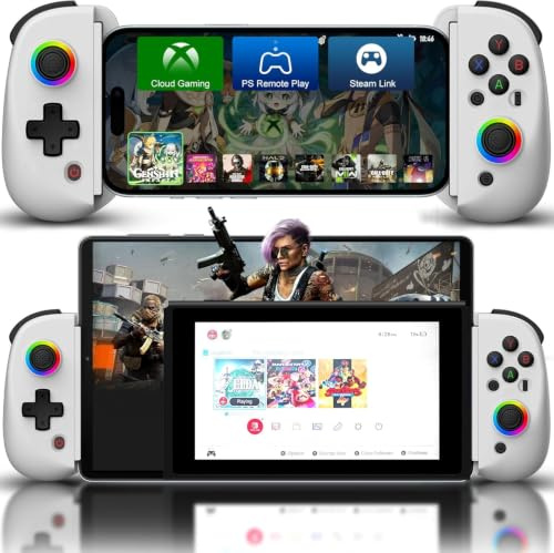 Controller per telefono per iPhone/iPad/Android/Tablet, controller Joso D8 per Switch/PS/PC con effetti Hall Joystick Play COD, Genshin Impact, controller Android, Cloud Gaming/Remote Play, emulatori