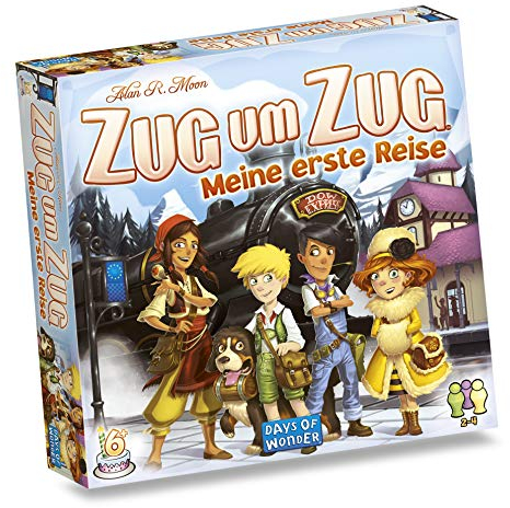 Days of Wonder, Zug um Zug – Meine erste Reise, Kinderspiel, Brettspiel, 2-4 Spieler, Ab 6+ Jahren, 20+ Minuten, Deutsch