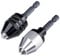 ACCOCO 2 pezzi Adattatore Per Mandrino, 1/4esagonale gambo 0.3-0.5 mm Keyless Mandrino Conversione Tool Hex Shank Conversione Potenza Keyless Drill Bit