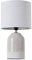 Pauleen 48022 Sandy Glow Tischleuchte max. 20W Tischlampe für E14 Lampen Nachttischlampe Beige Weiß 230V Keramik/Stoff ohne Leuchtmittel