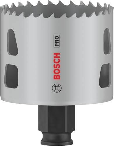 Bosch 1x PRO Multi Material Power Change Plus Lochsäge (für Weichholz, Trockenbauwand, Ø 60 mm, Professional Zubehör Bohrmaschine/Schrauber)