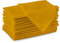Encasa XO Baumwollstoffservietten | 12er-Set | Größe 43x43 cm | Mango Volltonfarbe | Waschmaschinenfest