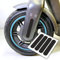 m2medien 4 Aufkleber - Ovale Streifen geeignet für Segway Ninebot Max g30d E-Scooter (Schwarz Reflektierend)