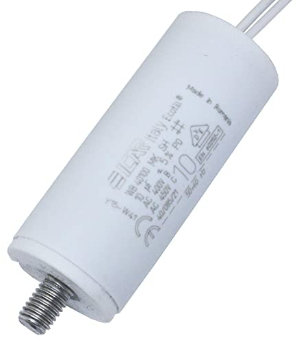 Condensateur de démarrage Condensateur du moteur 10µF 450V 30x71mm Fil 18cm ICAR 10uF