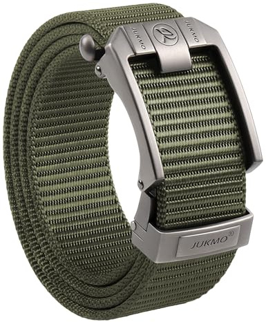 JUKMO Automatik Gürtel Herren, Nylon Taktischer Ratsche Gürtel