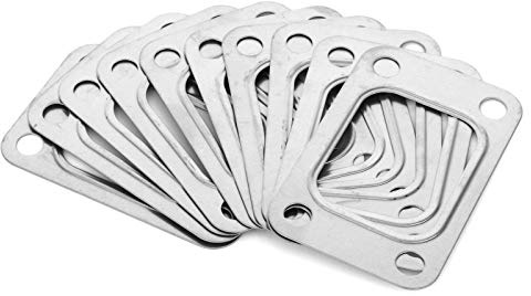 Qiilu 10 Stück Turbinendichtungen Edelstahl Turbo Turbolader Einlassdichtung Supercharge Fit für T2 T25 / T28 GT25 / GT28 GT2876