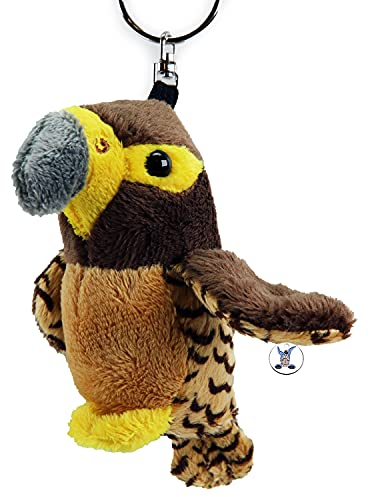Falke Schlüsselanhänger Plüsch Greif Vogel Kuscheltier Anhänger braun BJARNE