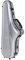 Crossrock Fiberglass Case for Tenor Saxophone with Removable Shoulder Straps-Silver(CRF1020TSSL)