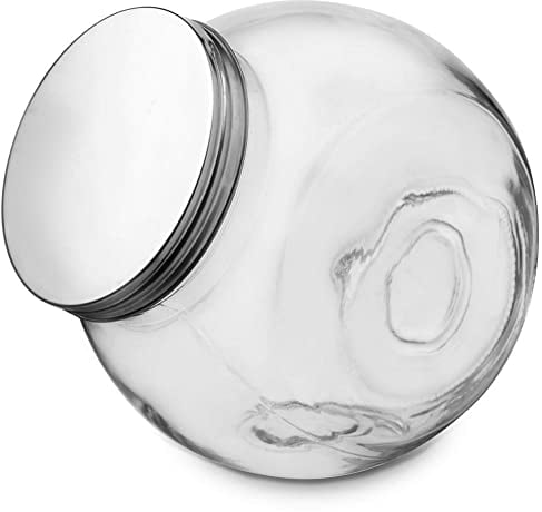 orion group Récipient de cuisine en verre avec couvercle à visser pour produits en vrac, bonbons, café, 3 l