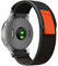 ZoRoll 20mm Armband für Garmin Vivoactive 6/Vivoactive 5/vívomove Trend/Venu Sq 2 Music/2 Plus, Elastisch Nylon Klettverschluss Ersatzarmband für Garmin Forerunner 245/645/Move Sport - Schwarz&Grau