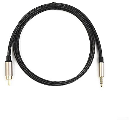 LVYXON Digitales Koaxial-Audio-Video-Kabel, Stereo, SPDIF, für RCA auf 3,5 mm für Jac K-Stecker, vergoldete Anschlüsse für HDTV für TV/Soundbar/A Verstärker/Soundbox, 100 cm