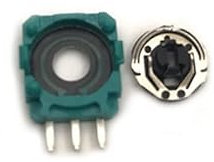 VKMKV 50 pcs Vert Noir 3D Analogique Micro Bouton de Remplacement for PlayStation 4 PS4 Contrôleur 3D Thumbstick Axe Résistances (Color : Original Black)