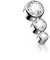 beyoutifulthings Dermal-Anchor Aufsatz 3 Zirkonia Silber Clear Haut-Anker Skin-Diver Body-piercing Titan-ium Grad 23 Gewinde 1,6-mm