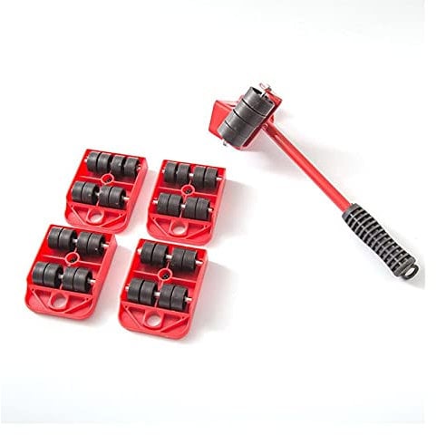 BMINO Home Trolley Lift and Move Slides Kit leicht System for Möbel 5 Packungen Werkzeugsatz Möbel Lifter Transport Set Schwere Mover Teile des Hebewerkzeugs