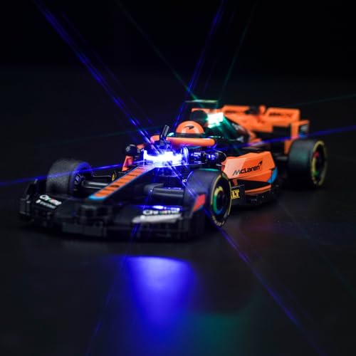 Kit luce compatibile con Lego 76919 Speed Champions McLaren, auto da corsa di Formula 1 2023 (senza modellino), illuminazione a LED, giocattoli creativi