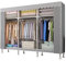 Dictstarst Kleiderschrank Faltschrank Stoffschrank, Mit Oxford-Stoffbezug Und Verdickter PP-Platte, Furniture Bedroom Wardrobes, Alle Legierungsschnittstellen, Tragfähigkeit 800 Kg
