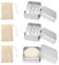 VINEST 3 Sets Seifendose aus Aluminium, Seifendose Reise Wasserdicht mit Abtropfgitter und Sisal Seifensäckchen, Seifenschale Rostschutz, Seifenbox mit Abnehmbarem Design zu Hause Oder auf Reisen