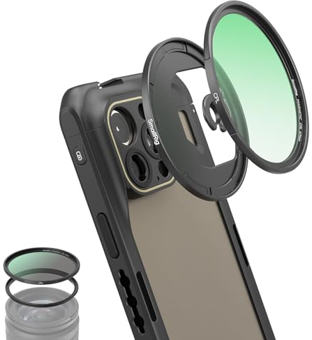 SMALLRIG Filtro Polarizador Circular Magnético de 67mm que Incluye Anillo de Filtro Roscado de 67mm y Adaptador de Filtro de Montaje M, Kit de Filtro CPL con Resistente al Agua y a Los Arañazos - 4727