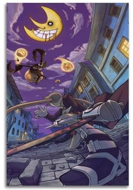 TESUXYEHH Anime-Poster, Motiv: Seelenfresser, dekoratives Gemälde, Leinwand, Wandposter und Kunstdruck, modernes Familienschlafzimmer, Dekoration, Poster, 20 x 30 cm