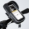 AUGOOL Support Téléphone Vélo Sacoche Guidon Cadre Porte Téléphone VTT Trottinette Electrique Moto, Sac Vélo avec Housse de Pluie Rotation 360 Écran Tactile pour Smartphone 6,7 Pouces