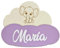 Nombre Decorativo Infantil de Madera Personalizado, forma de nube de 30x25cm, para decorar habitaciones, paredes y puertas. Regalo original para nacimientos, cumpleaños, comuniones y bautizos