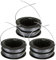 Lyshujli Confezione da 3 bobine di ricambio per decespugliatore a doppia linea SB00L00 da 5,2 m, compatibile con Greenworks ST60V ST60V-T0 80V ST80L200 Ricariche per trimmer a doppia linea 2901619