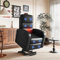 FLEXISPOT Recliner Armchair Lift Chair with Massage & Heat, Extended Footrest, USB Ports, Dual Side Pockets Reclining Chairs Lounge Sofa Black